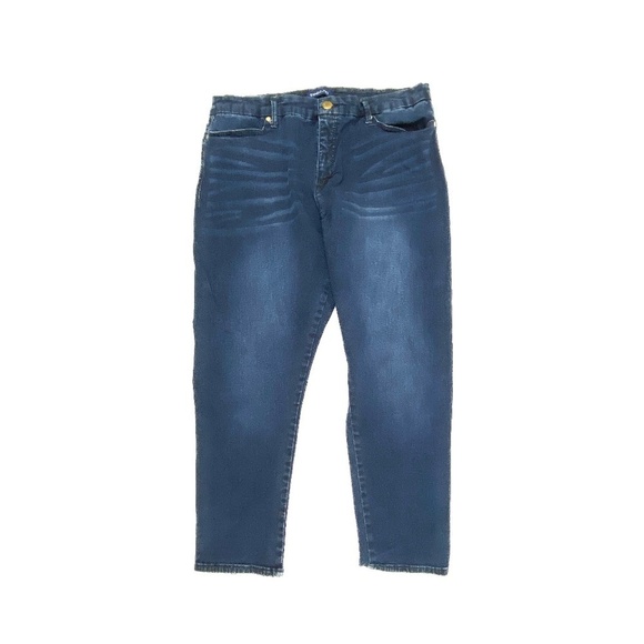 Bandolino Smooth Operator Women's size 16 Dark Wash Blue Denim Jeans   Great Con - Picture 1 of 4